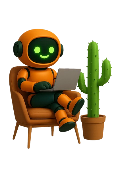 Mascote robô do Study